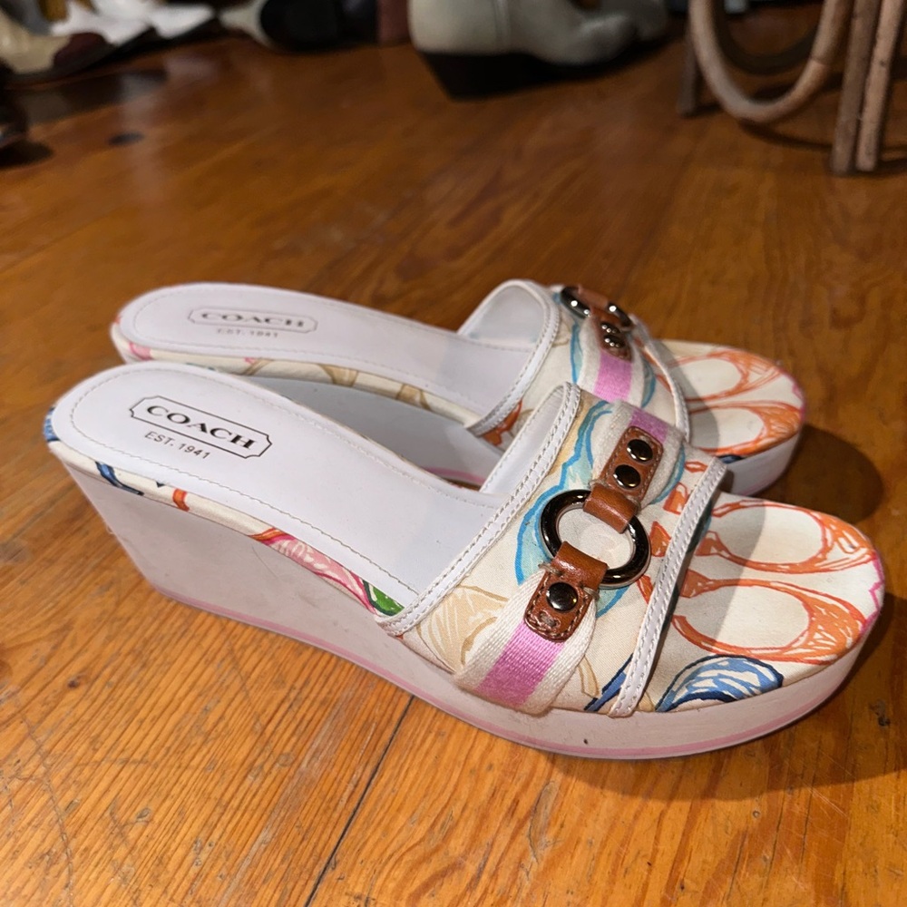 Coach “Fiona” Slide on Wedges - Picture 8 of 8